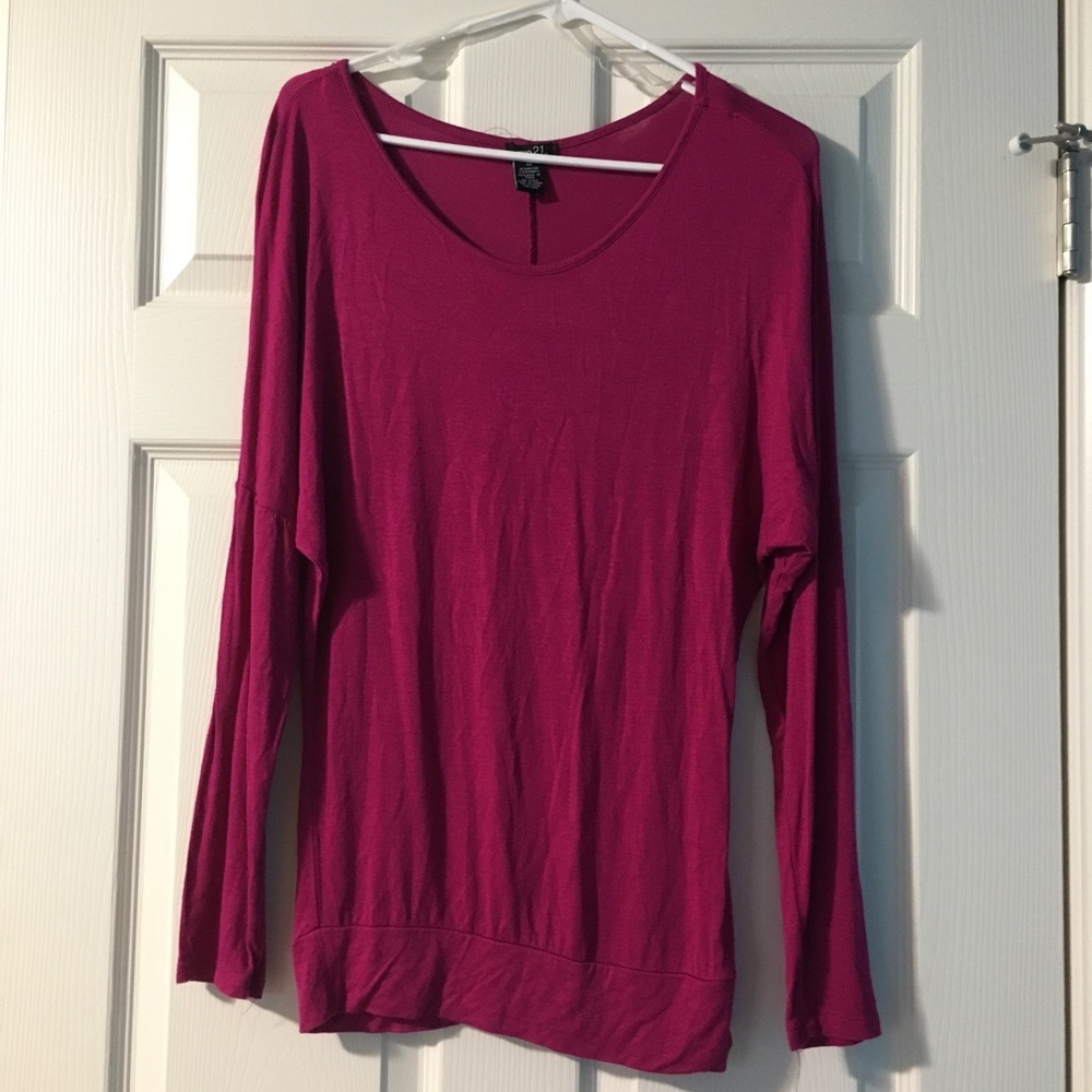 Long sleeve maroon shirt